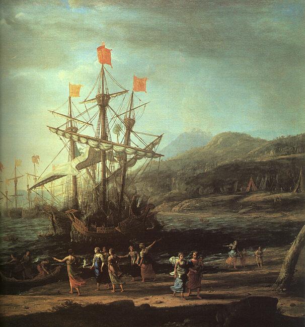 Claude Lorrain The Trojan Women Setting Fire to their Fleet